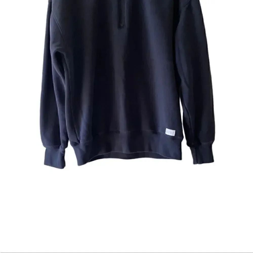Hollister Black oversized zip up pullover unisex sweatshirt SZ M - Picture 3 of 10